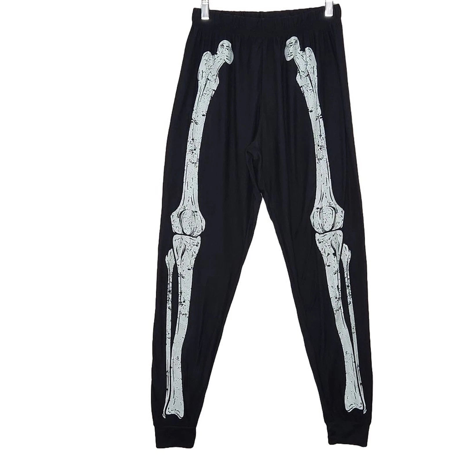 Spirit Halloween Skeleton Pajamas Lounge Set Black Women's Unisex Small