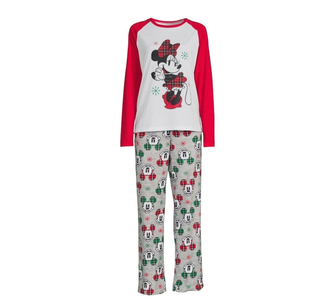 Disney Mickey Mouse & Minnie Mouse Matching Family Pajamas Set ( MoM ) XL