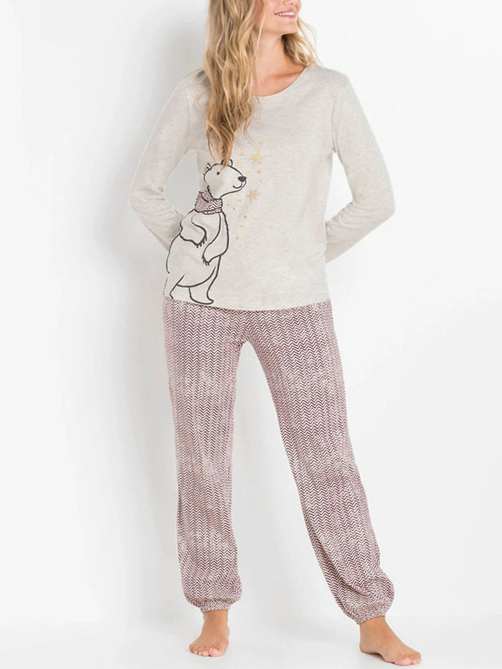 BPC POLAR BEAR COTTON PYJAMA SET - SIZES 10/12 14/16 18/20