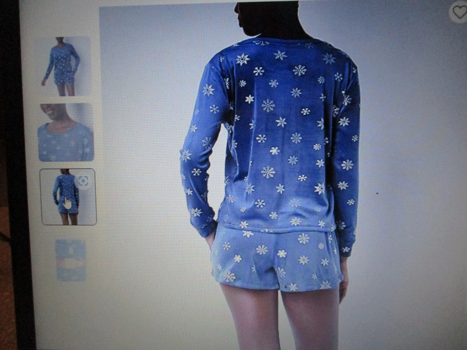 BNWT/Sealed. Sleep Chic Blue w/ Silver Snowflakes Long Sleeve 2-pc. set XL