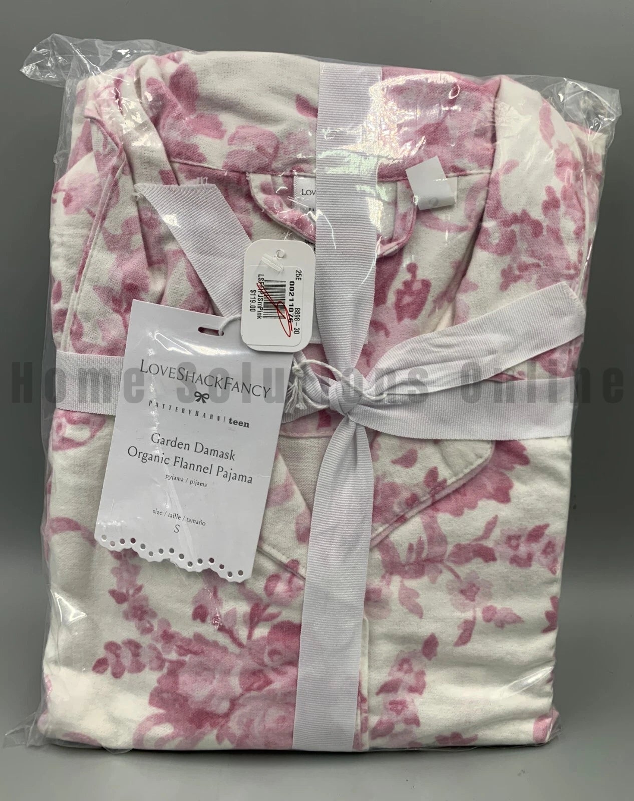 Pottery Barn Teen Love Shack Fancy Flannel Pajamas Pink Small #N184R