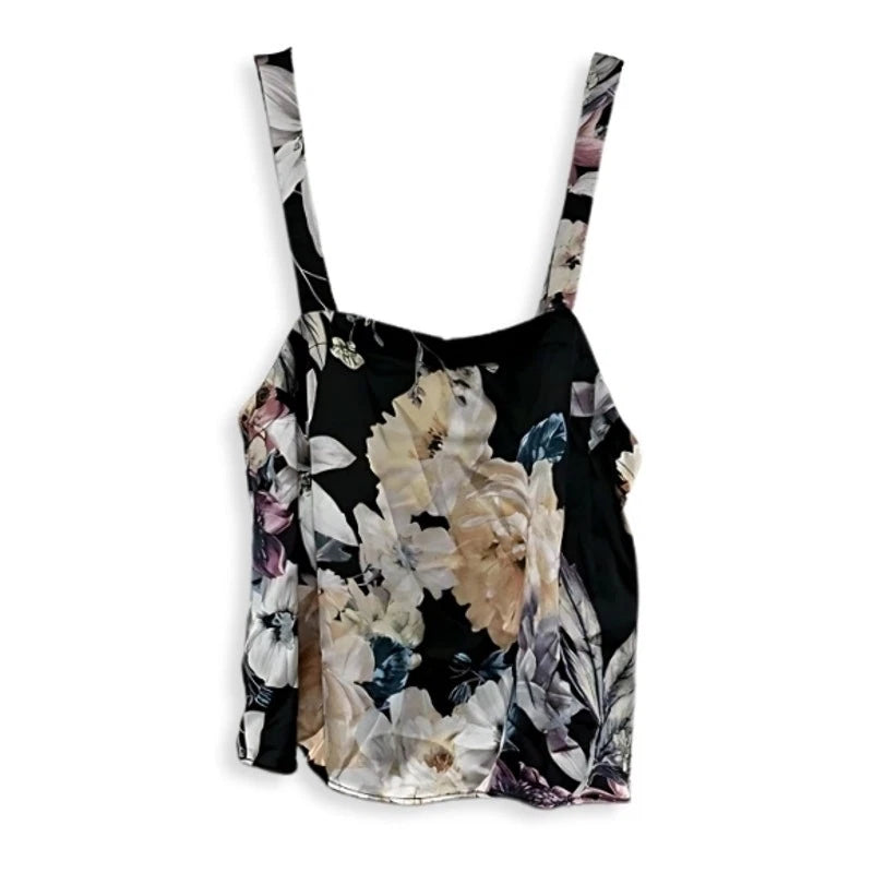 Midnight Laundry Sleepwear Set Sleeveless Top Pull On Pants Floral Multicolor XS