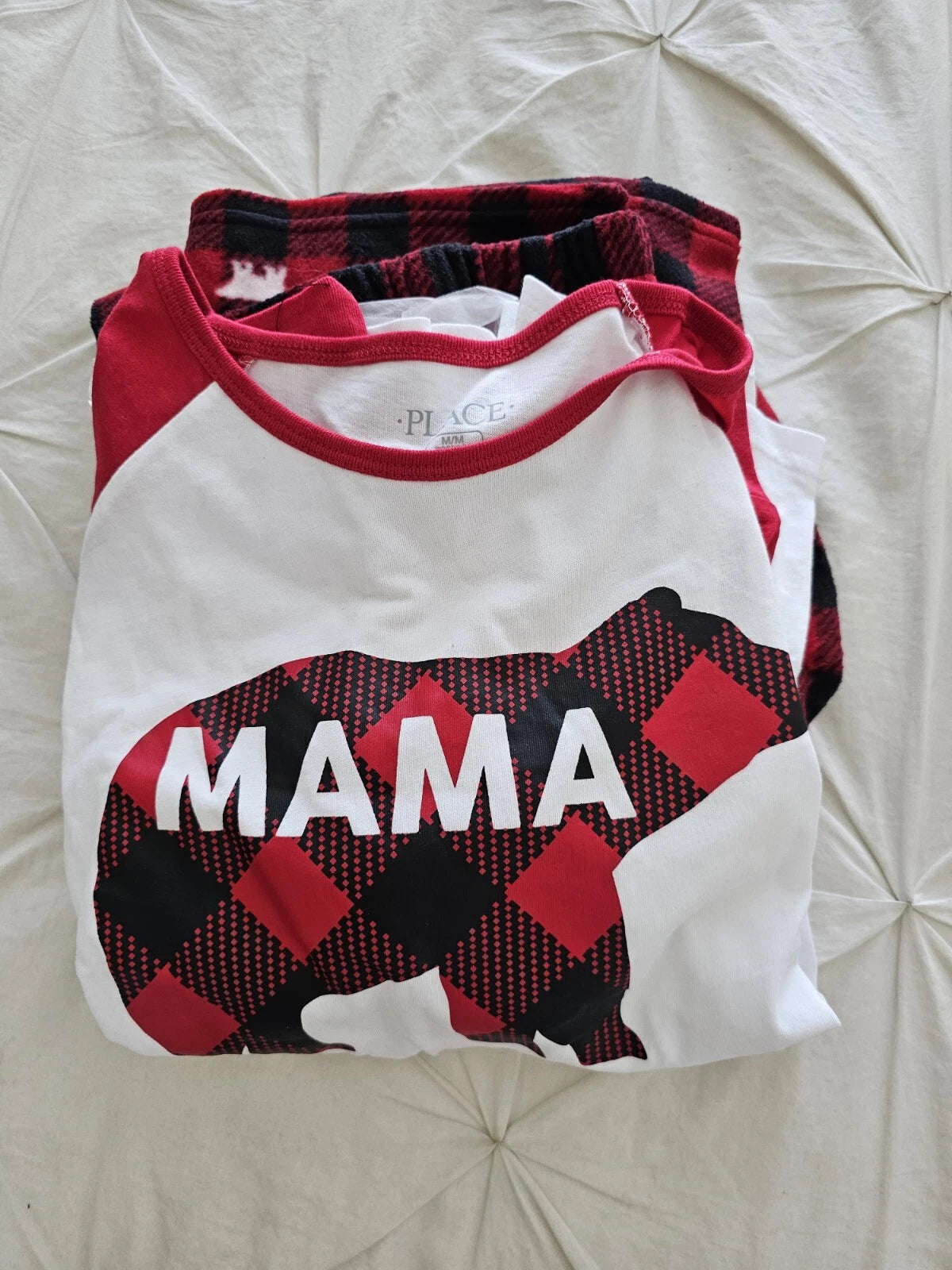 NWT Children's Place Mama bear pajama set, size medium women
