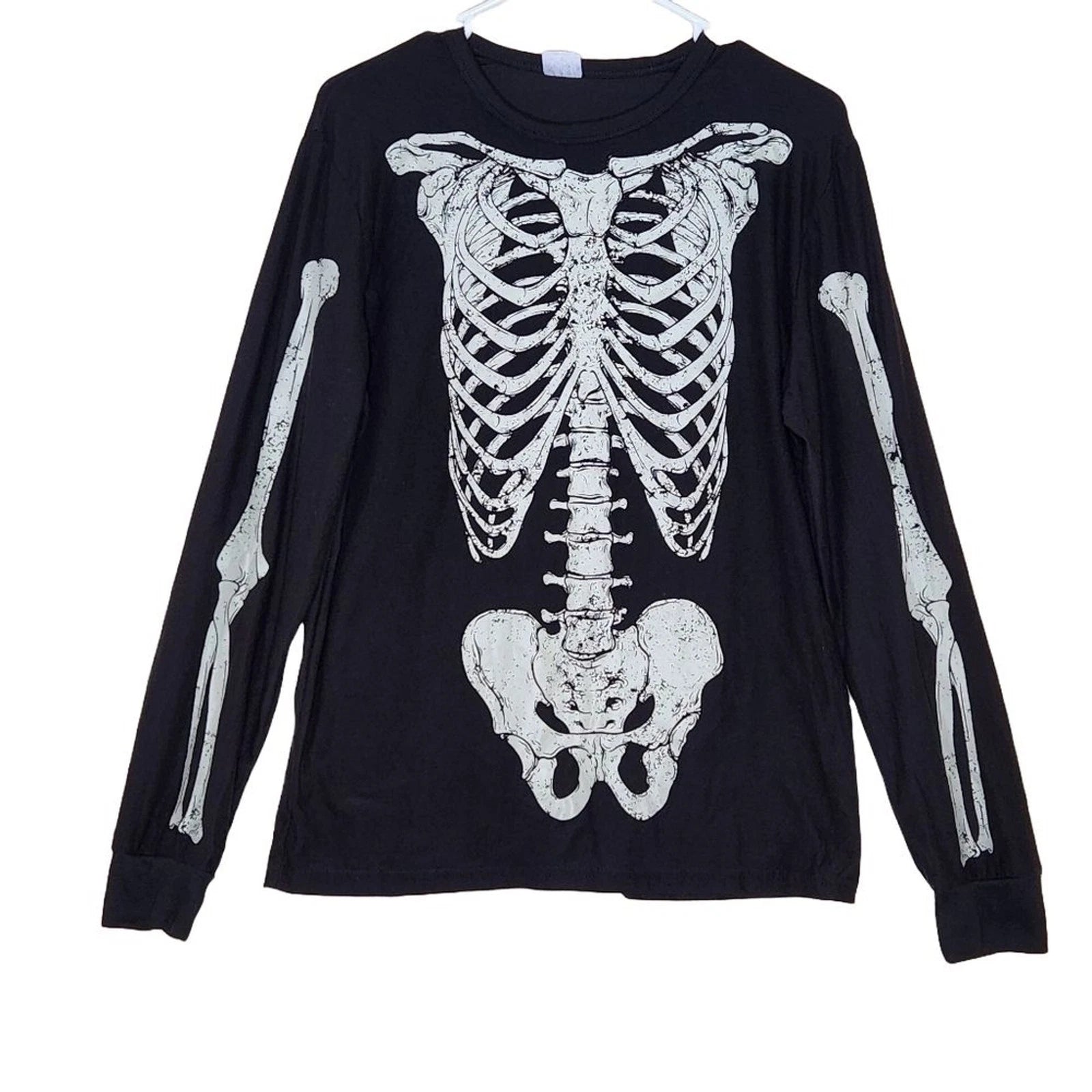 Spirit Halloween Skeleton Pajamas Lounge Set Black Women's Unisex Small