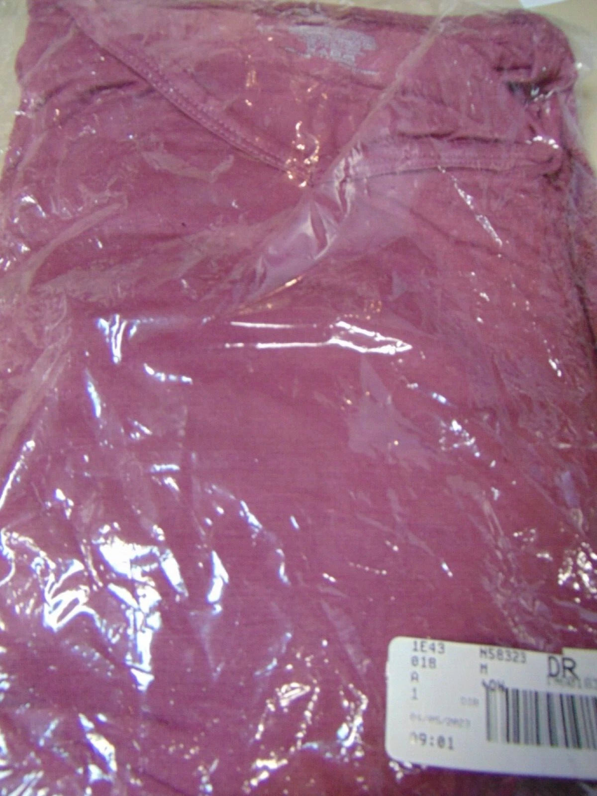 Pajama set Bali sleepwear Top base is LACE Retail $45 sz Medium Maroon