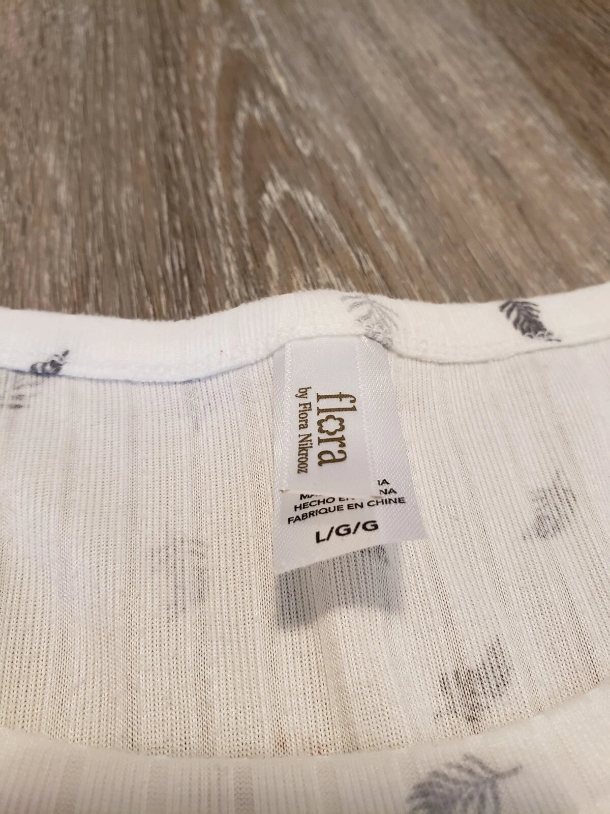 Flora Pajama Set Off-white Large
