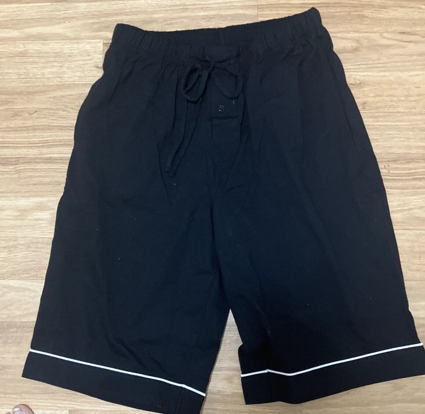 New Color Fullleaf Black Collar Short Sleepwear Set Size Small