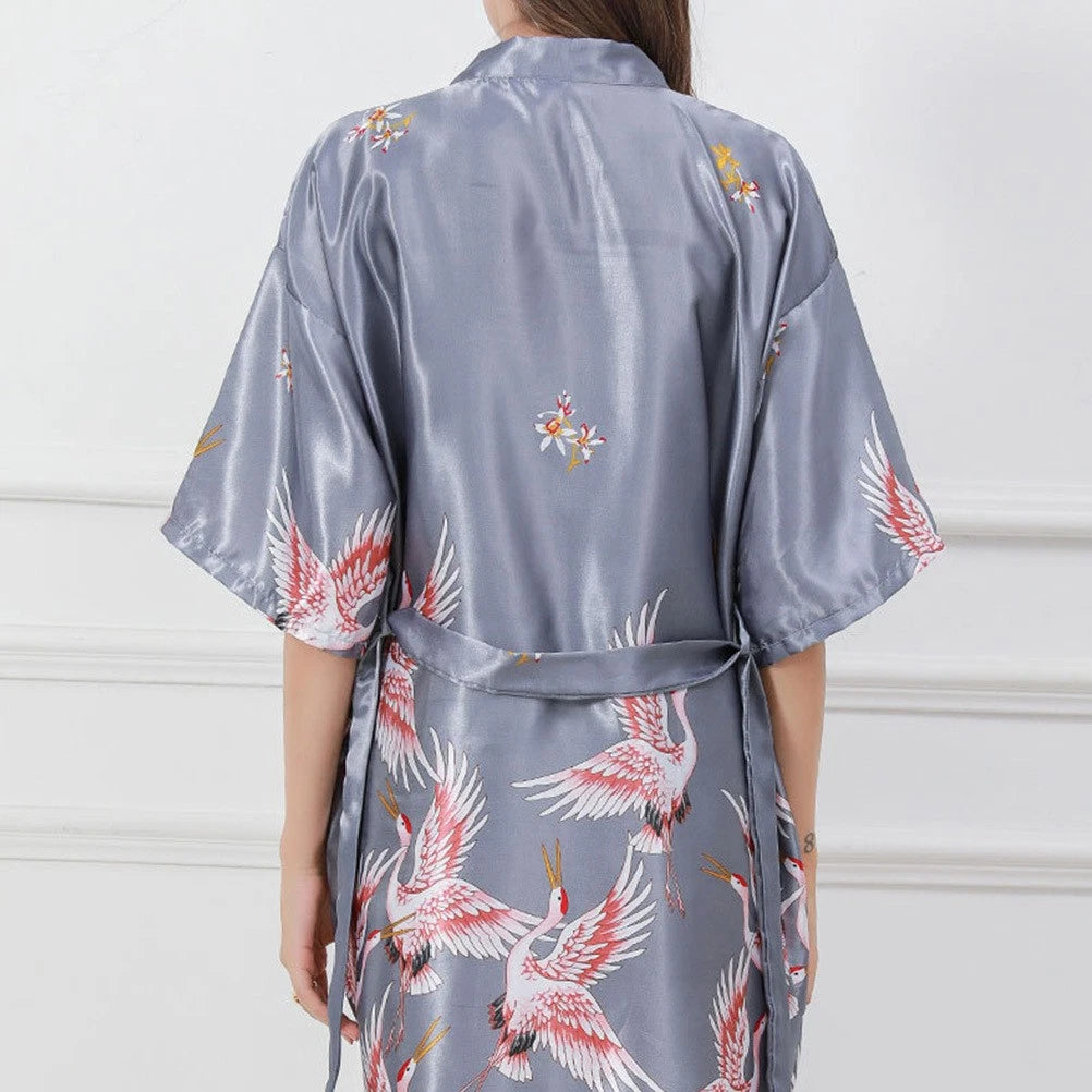 Ice Silk Pajamas Ladies Nightwear Set Women Woman Nightdress Pyjamas