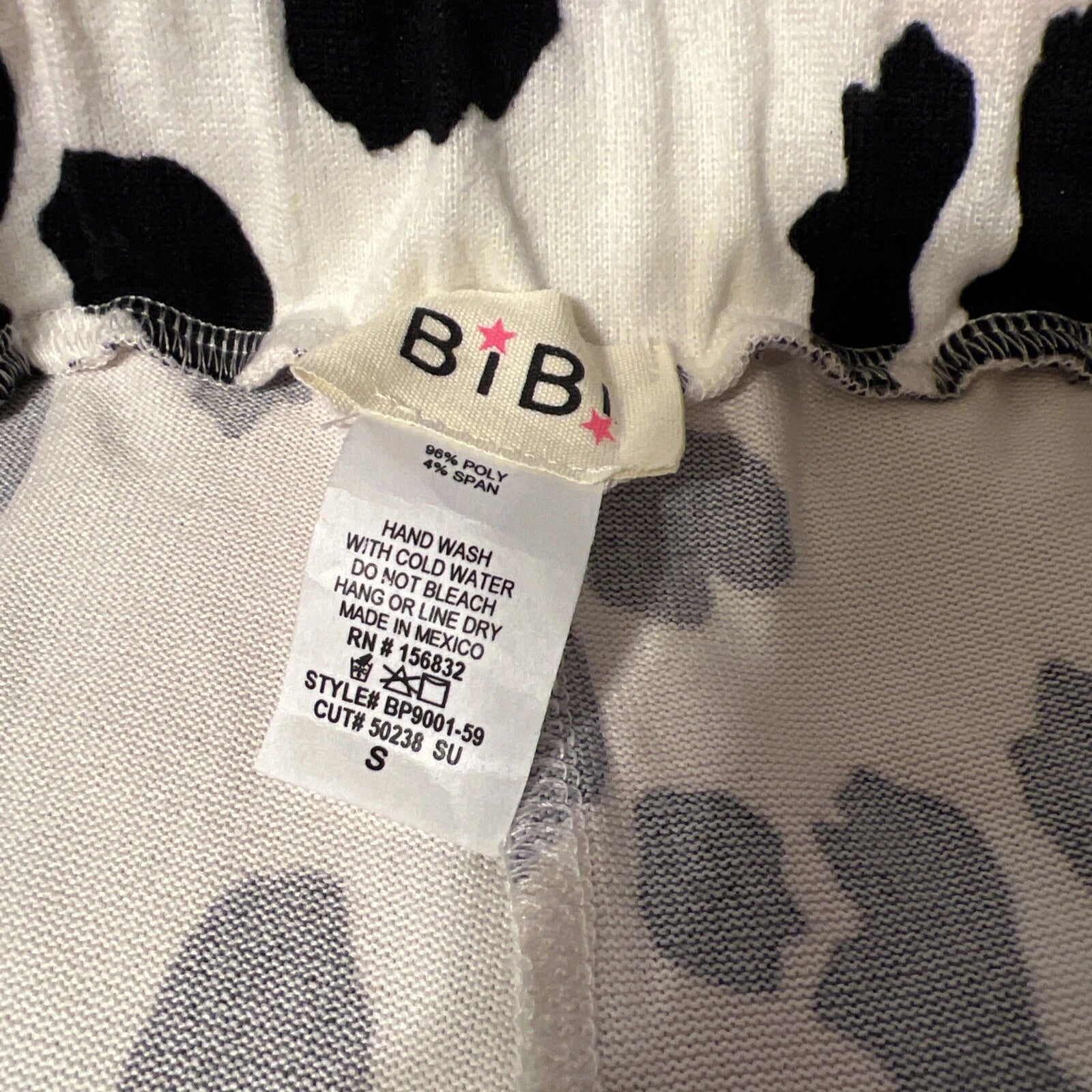 NWOT Bibi Pink & Blue Leopard Super Soft Pajama Shorts & Top Set Size Small