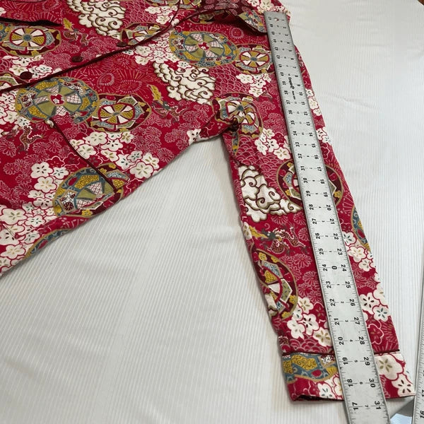 Nick & Nora Red Boho Chic Pajamas 2 Pc Set Plus Size XXL