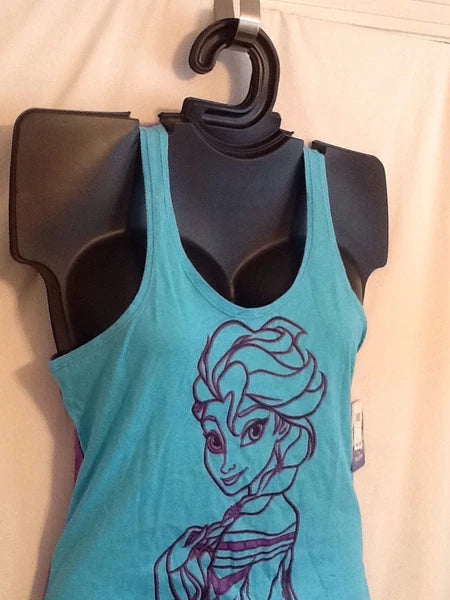 NWT Medium Disney 100% Cotton FROZEN ELSA 2 Piece Sleewear PJ Pajama Tank Short