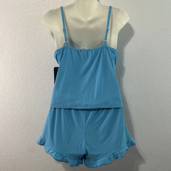 Weekending LATINA Pajama Set Blue Large – Sequin Graphic NWT