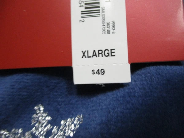 BNWT/Sealed. Sleep Chic Blue w/ Silver Snowflakes Long Sleeve 2-pc. set XL