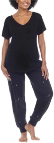 Honeydew Women's Super Soft 2 Piece Lounge PJ Set(Lighting Bolts,XXL)