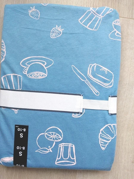 M&S Ladies Pyjama Set Size 8-10 Full Length Short Sleeve New
