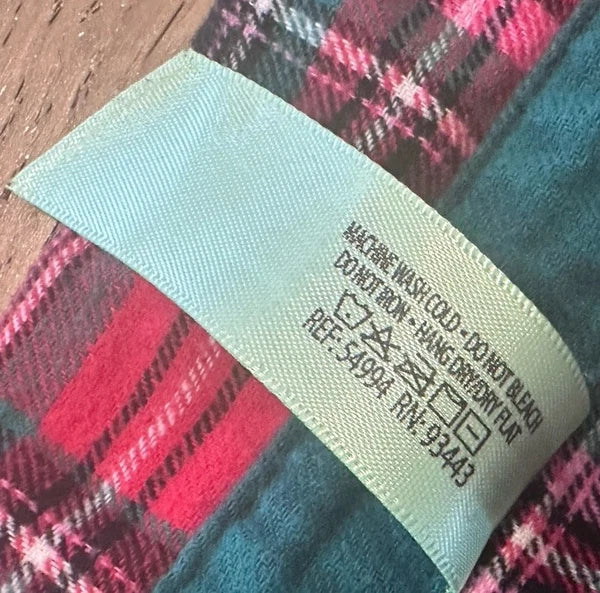 Honeydew Red Flannel MERRY Pajama Set Sz L Ret $68 Love Song Plaid