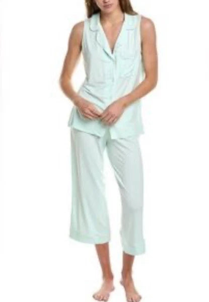 Hale Bob Sleeveless Modal Pajama Set Women's Small NWT In Green