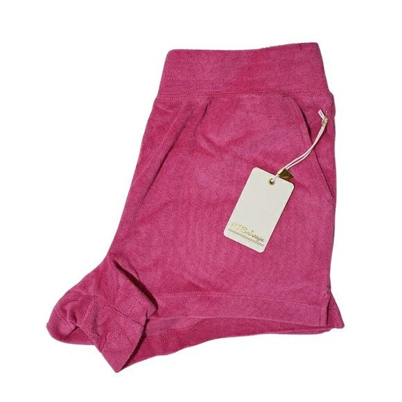 PJ Salvage Pajama Shorts Small Fuschia Pink Pull On Pockets Loungewear NWT 💕