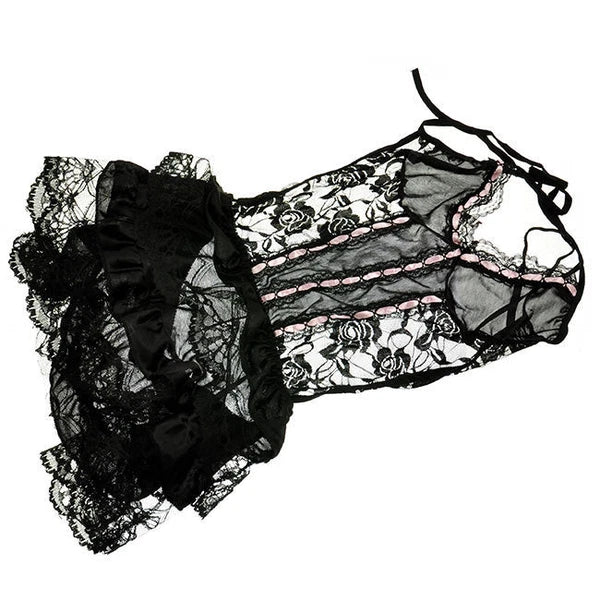 Sexy-Lingerie-Sleepwear-Women's-G-string-Dress-Underwear-Babydoll-Lace-Nightwear