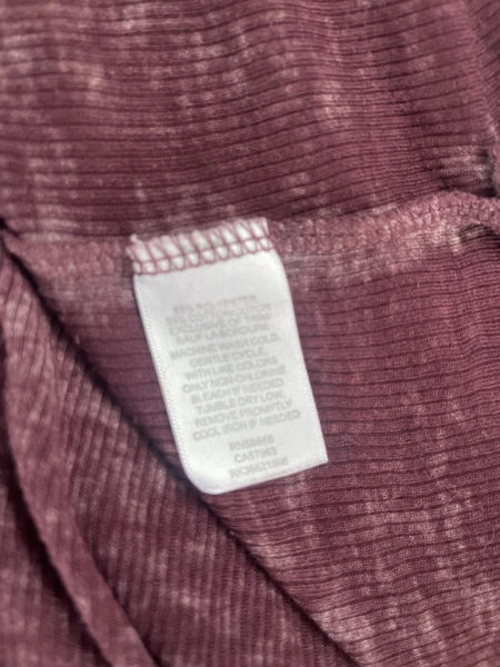 Free Press Womens Long Sleeve Purple Pajama Set Size M/L