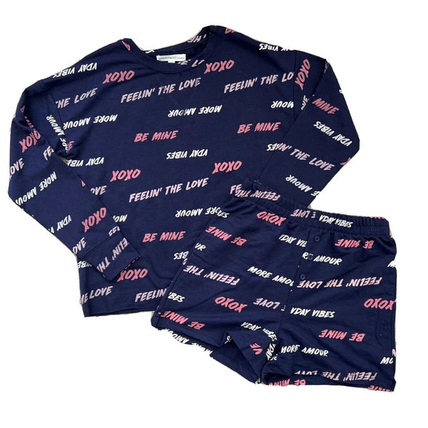 Grayson Threads Women's Pajama Set Blue Size XS