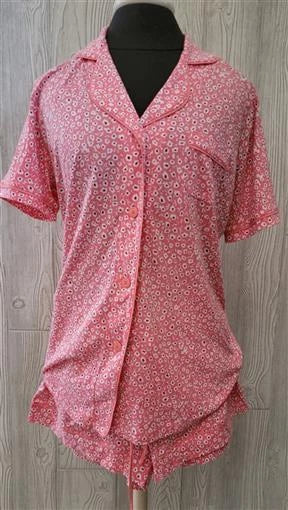 NWT Cosabella S Floral Bella Short Sleeve Top & Boxer Shorts Pajama Set 99714