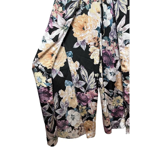 Midnight Laundry Sleepwear Set Sleeveless Top Pull On Pants Floral Multicolor XS