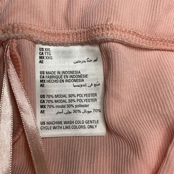 Womens Pocket T-Shirt & Tulip-Hem Shorts Pajama Set Ribbed - Alfani XXL