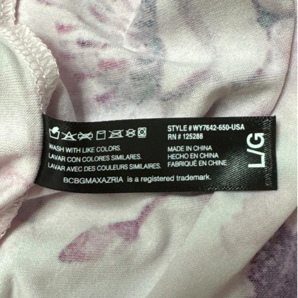 NWT BCBGMAXAZRIA Large Ballerina Watercolor Floral Two Piece Pajama Shorts & Top