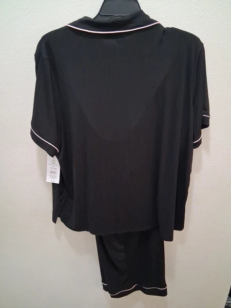 Womens Joyspun Size 3X 22W-24W 2pc Notch Collar PJ Set NWT
