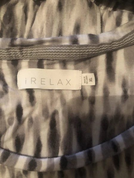 iRelax Jersey Knit Tie Dye Stripes Pajama Set Jogger Style XL
