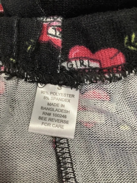 Emme Jordan Women's Hacci Girl Power Two-Piece Pajama Pink Set Size S