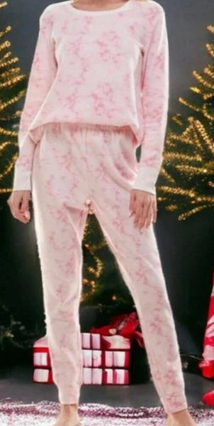 Roudelain Printed Pajamas Sonia Tie Dye pink  S