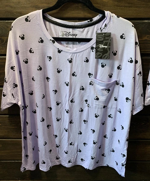 Disney Pajamas Set for women’s Purple Size L