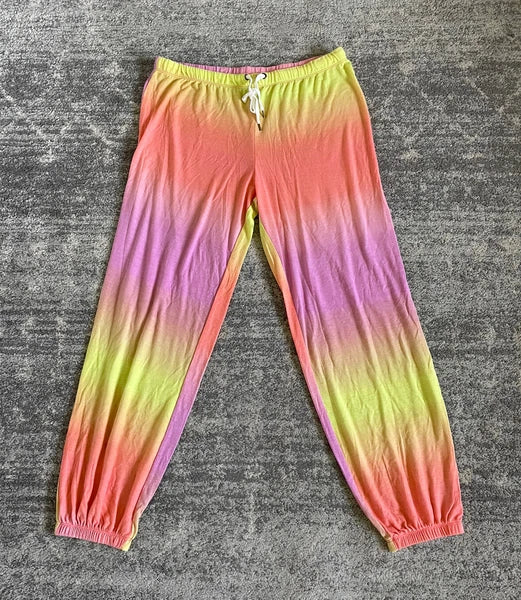 Honeydew Womens L Pajamas Tie Dye Multicolored Soft Lightweight New N3