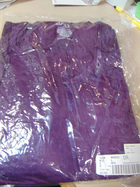 Pajama set Bali sleepwear Top base is LACE Retail $49 sz S Burgundy pants