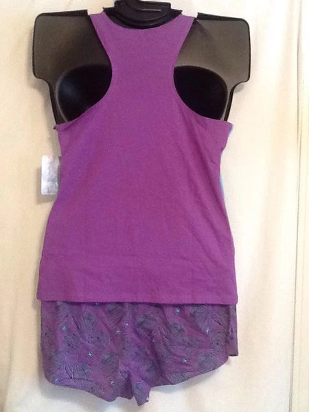 NWT Medium Disney 100% Cotton FROZEN ELSA 2 Piece Sleewear PJ Pajama Tank Short