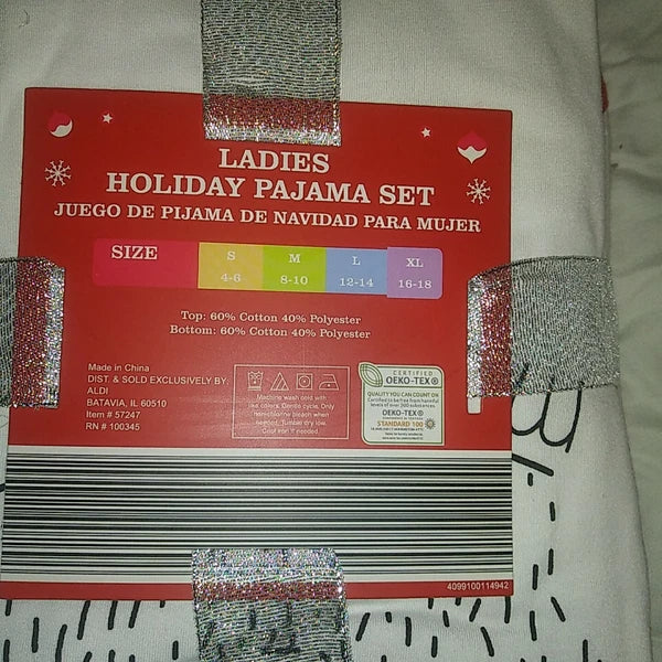 Merry Moments Ladies Holiday Pajamas size XL