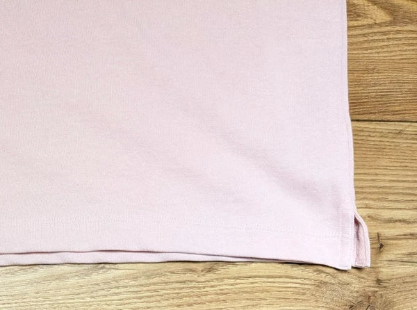 M&S Cotton Pink Sweatshirt Jersey Shortie Pyjama Set Pyjamas PJs Large 16 - 18