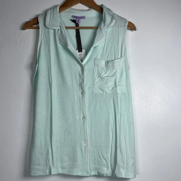 Hale Bob Sleeveless Modal Pajama Set Women's Small NWT In Green