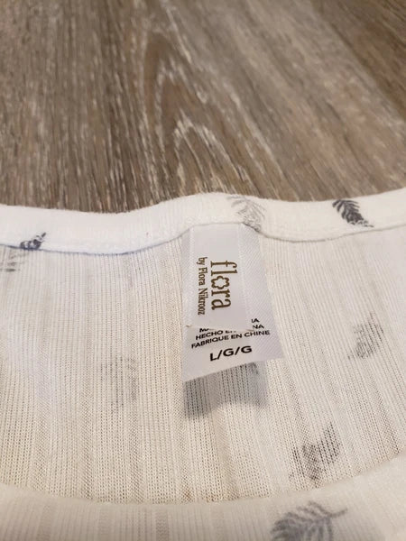 Flora Pajama Set Off-white Large
