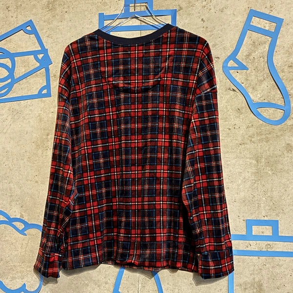 Nautica Women's Fleece Printed 2 Piece Pajama Set Red Multi Size XXL