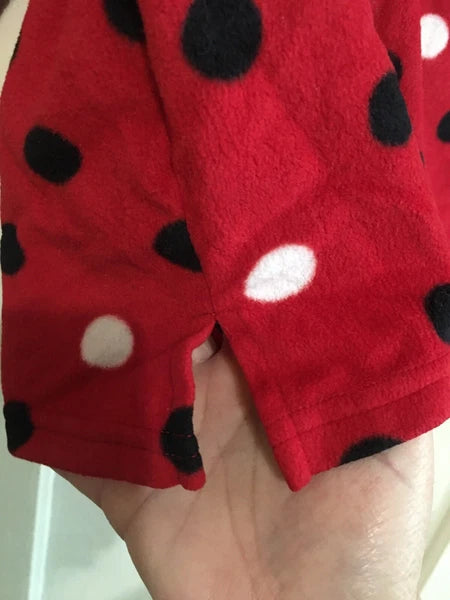 Sonoma women’s polka dot fleece pejama set Large