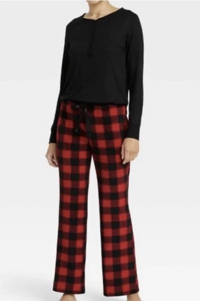 NWT Red & Black Buffalo Plaid Pajamas Set, Size XL