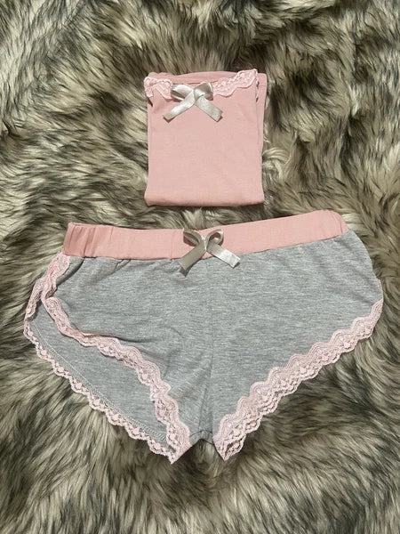 Women Pijama Short Set Size S ( Made In Colombia)