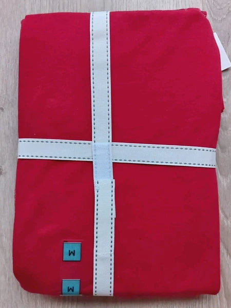 M&S Ladies Pyjama Set Size 12-14 Red Long Leg Long Sleeve New