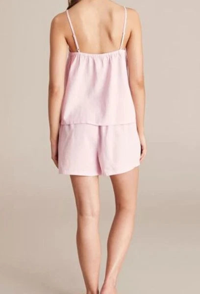 Ladies size XXL size 18 pink Linen /viscose summer cami pyjamas Target NEW A7035