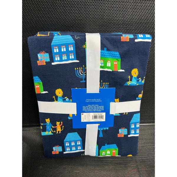 NWT Ladies Target Hanukkah Blue Lions Print Matching Pajama Set - Medium
