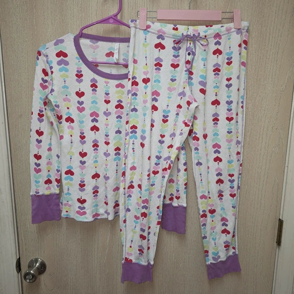 Victoria's Secret Rare Y2K 2-Piece Long John Pajama Set 100% Cotton Size Small