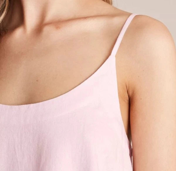 Ladies size XXL size 18 pink Linen /viscose summer cami pyjamas Target NEW A7035